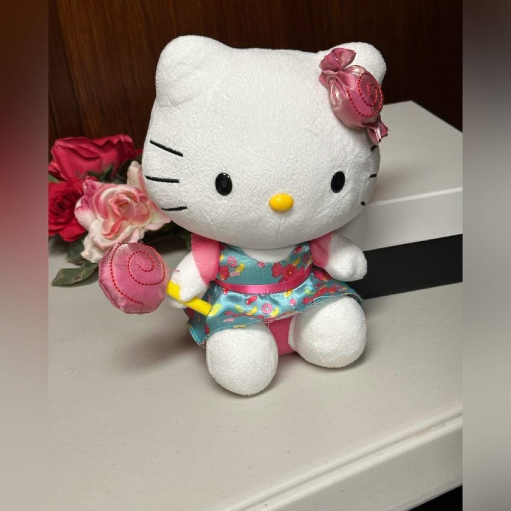 Hello Kitty Plush Holding Lollipop 10” - Picture 1 of 11